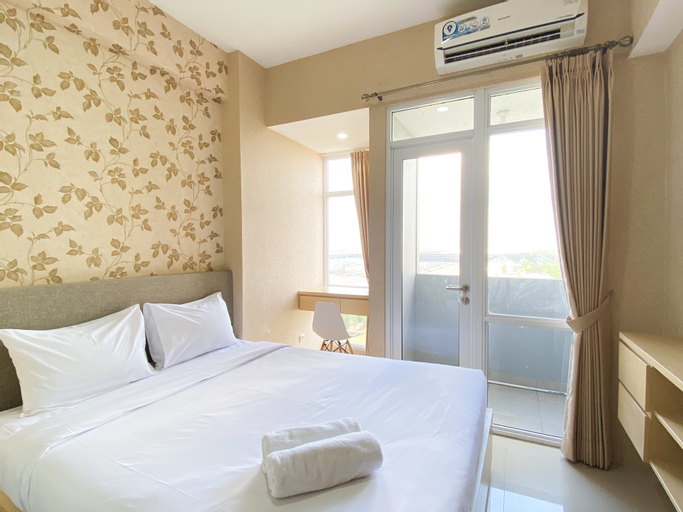 Bedroom 1, Homey and Best Deal Studio at Vasanta Innopark Apartment By Travelio, Cikarang