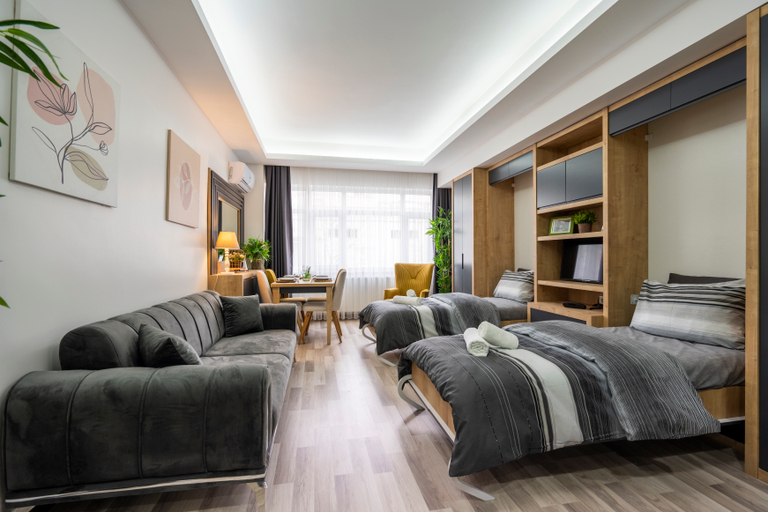 Bedroom, Kuzey Mavi Residence, Bakırköy