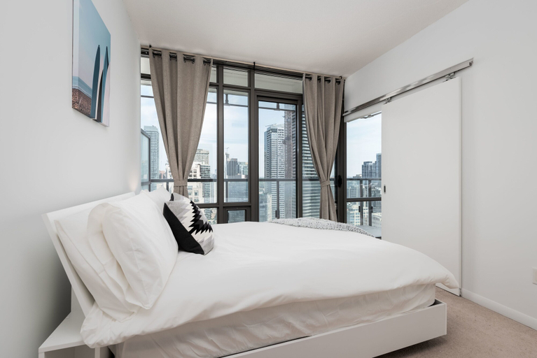 Bedroom 2, elegant condo with panoramic views, Toronto