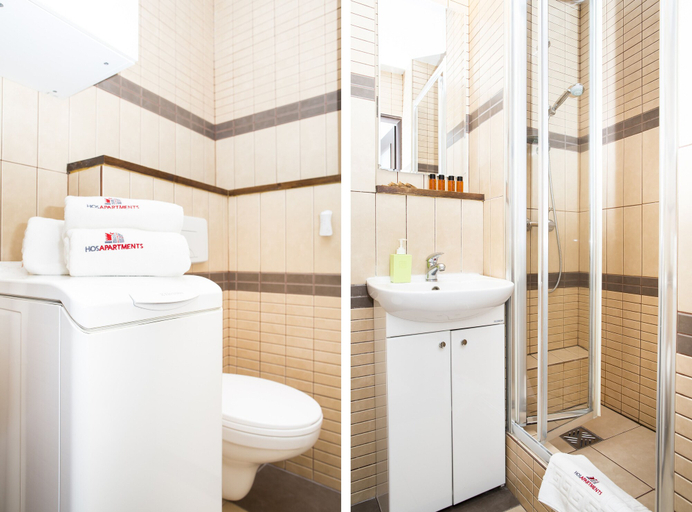 Bathroom 4, Hosapartments City Center, Warsaw