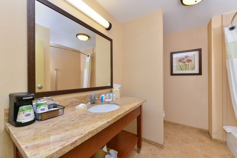 Bathroom 4, Hampton Inn Clinton, IA, Clinton
