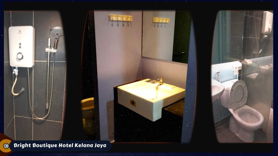 Bathroom 4, Bright Boutique Hotel Kelana Jaya, Petaling Jaya
