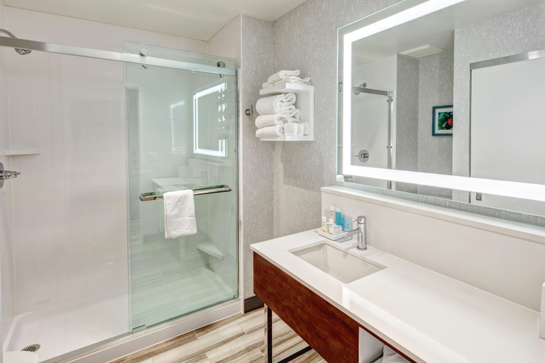 Bathroom 4, Hampton Inn Cardiff Beach Encinitas, CA Near Del Mar, San Diego