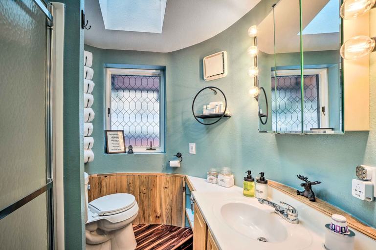 Bathroom, Cabin on Clear Creek: A Hobbit’s Retreat!, Gilpin
