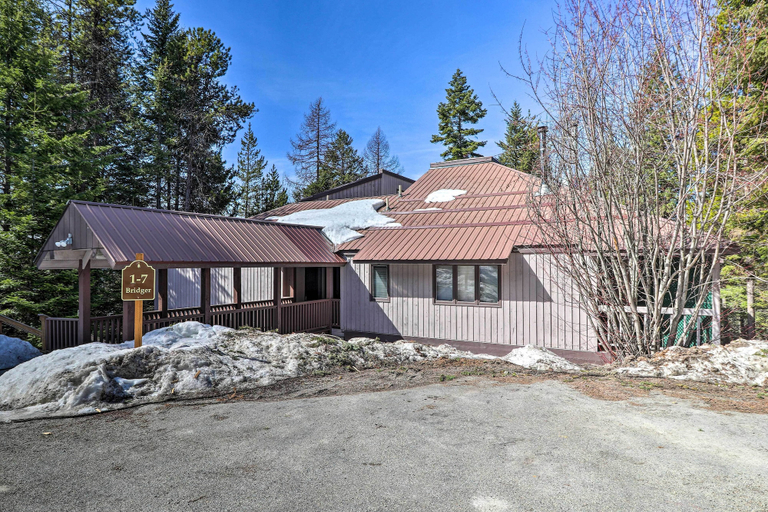 Exterior & Views 2, Airy Resort Condo < 3 Miles to Whitefish Mountain!, Flathead