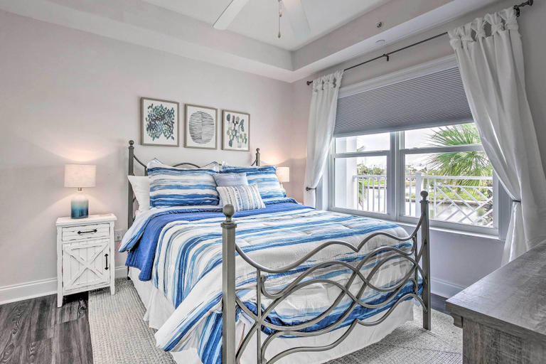 Bedroom 4, Dazzling Mexico Beach Condo - Walk to the Beach!, Bay