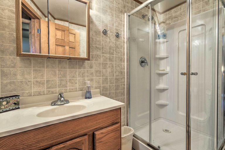 Bathroom, Lake Gogebic Retreat: Hike, Fish & Snowmobile!, Gogebic