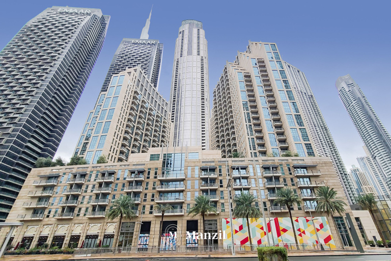 Front of property, Manzil -Cozy 1BR Apt w/ Downtown Skyline Burj View, Dubai