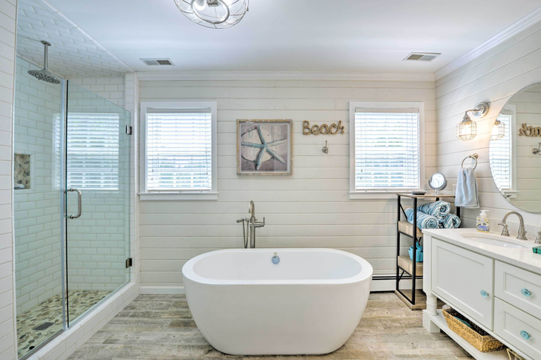 Bathroom 4, Coastal Cape May Getaway - Steps to Beach!, Cape May