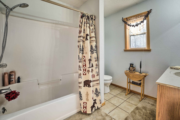 Bathroom 3, Secluded Lost Lake Cottage w/ Spacious Loft!, Presque Isle