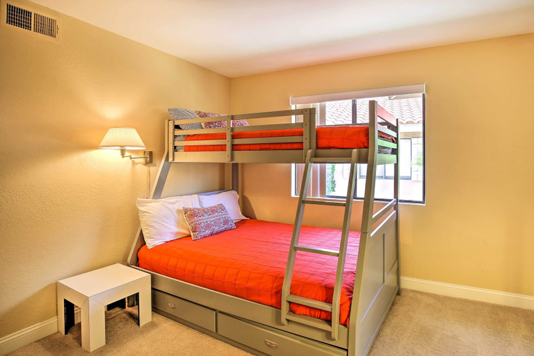 Bedroom 3, Sunny Pad w/ Patio & Pool Access in Palm Desert!, Riverside