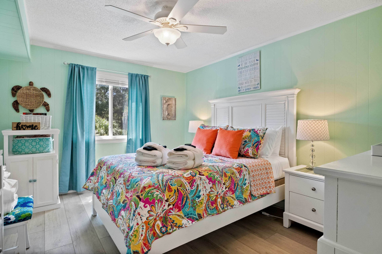 Bedroom 4, Walk to Coligny Beach Park: Family-Friendly Villa, Beaufort