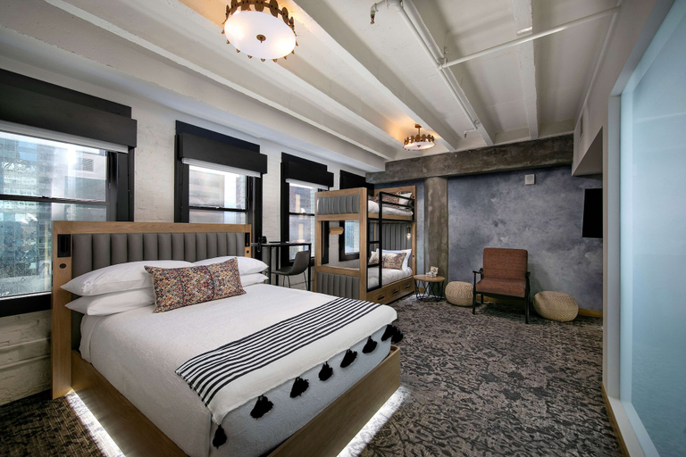 Bedroom 2, The Wayfarer Downtown LA, Tapestry Collection by Hilton, Los Angeles