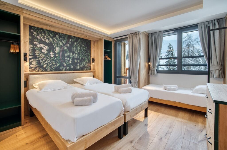 Bedroom 4, Chalet Hôtel Turquoise, Savoie