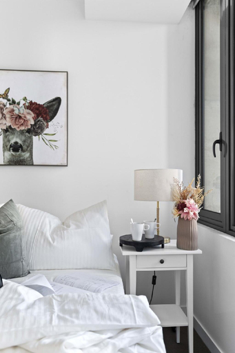 Bedroom 3, A 2BR Apt with City Views Next to Southern Cross, Melbourne