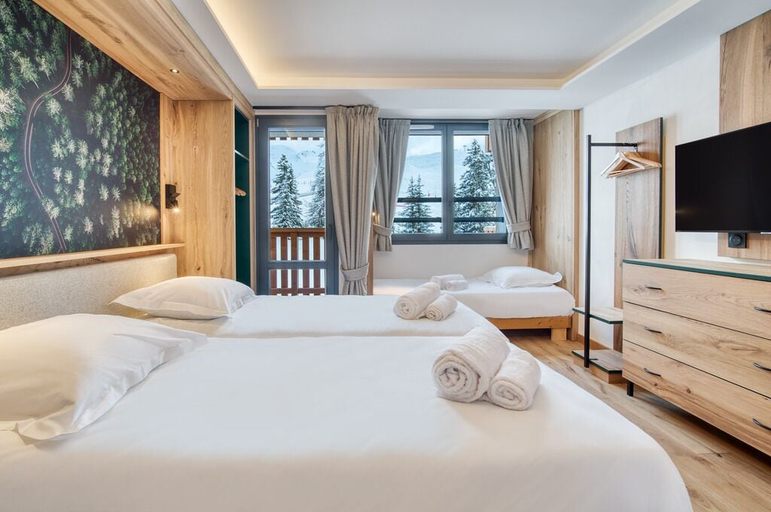 Bedroom 3, Chalet Hôtel Turquoise, Savoie