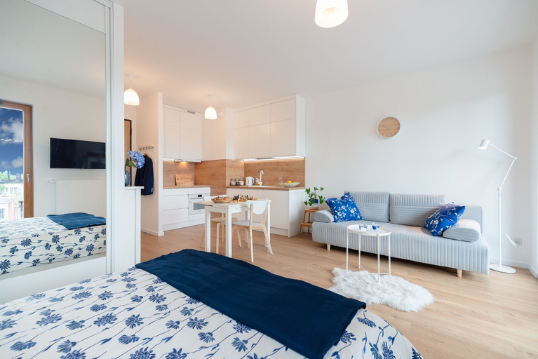 Bedroom 3, Baltico Studio Apartment, Gdańsk City