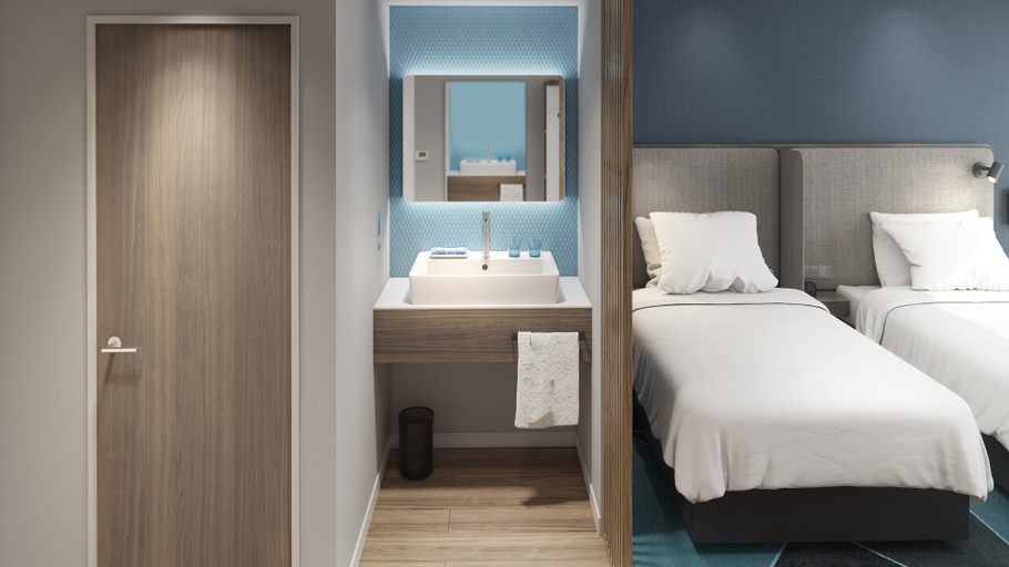 Bedroom 4, Holiday Inn Express DALIAN GOLDEN PEBBLE BEACH by IHG, Dalian