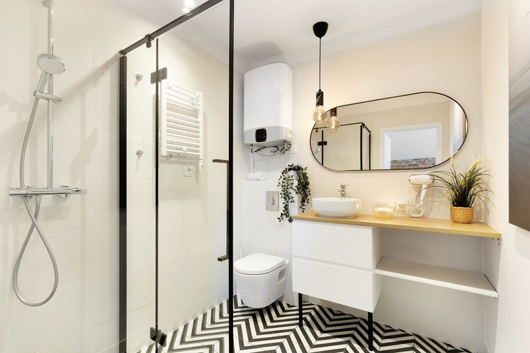 Bathroom, Elite Apartments Długi Targ, Gdańsk City