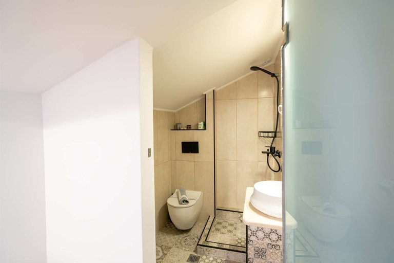 Bathroom 5, OLYMPUS VIEW Rooms Sauna & Spa, Central Macedonia