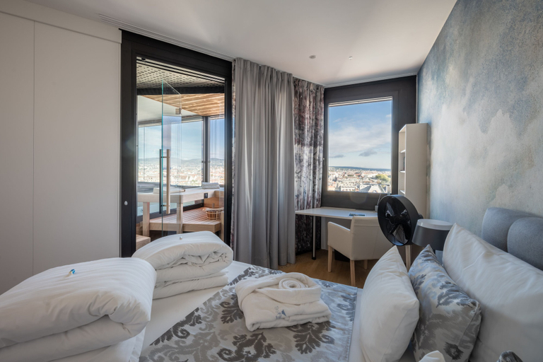 Bedroom 3, Skyflats Vienna - Rooftop Apartments, Wien
