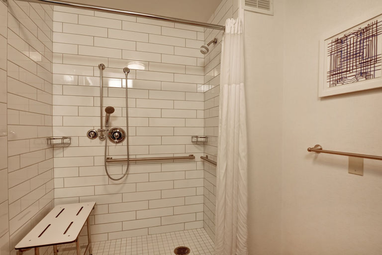 Bathroom 4, Hampton Inn Scranton at Montage Mountain, Lackawanna