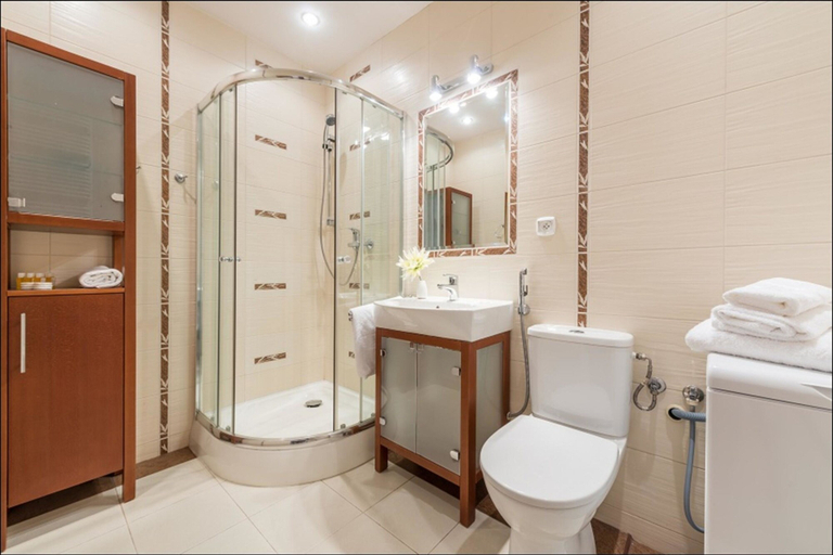 Bathroom, P&O Apartments Grodkowska, Warsaw