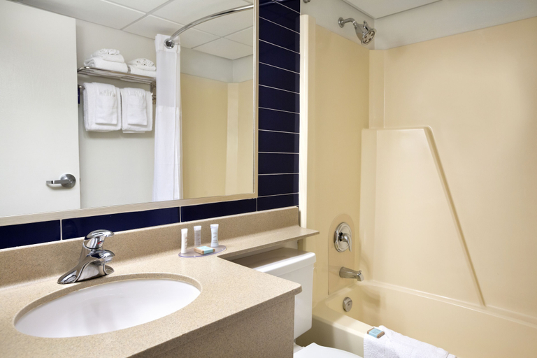 Bathroom 5, Travelodge by Wyndham Edmonton West, Division No. 11