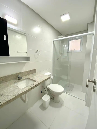 Bathroom 3, Ap encantador a apenas 100 metros do Mar, São Vicente