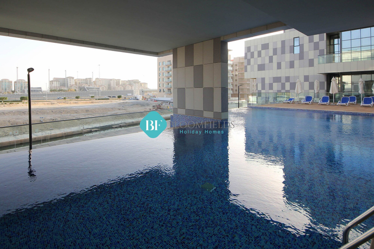 Indoor/outdoor pool, Luxury duplex in Raha lofts, Abu Dhabi City
