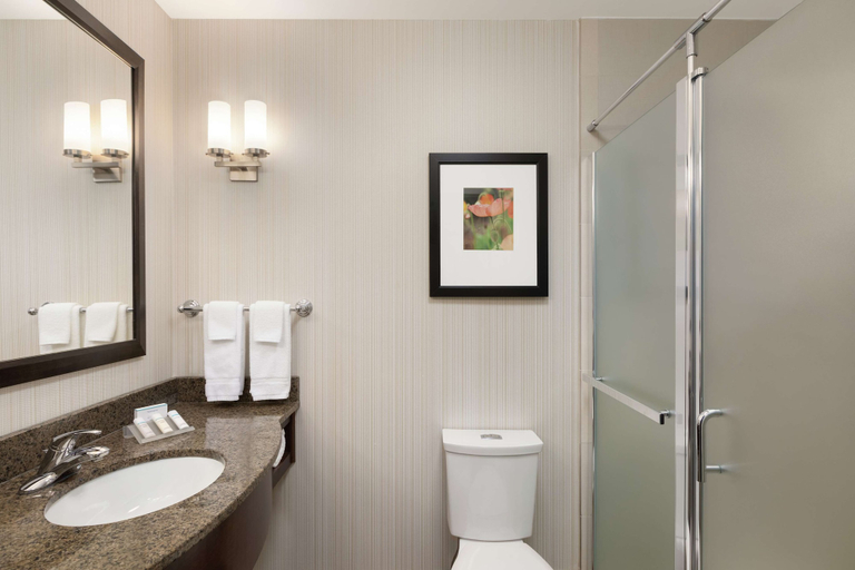 Bathroom 4, Hilton Garden Inn Stony Brook, Suffolk