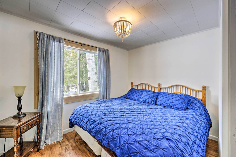 Bedroom 3, Cozy Maine Lakefront Cabin Rental, Aroostook