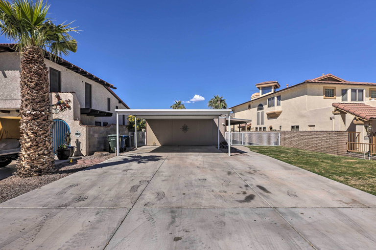 Exterior & Views 1, Riverfront Bullhead City House w/ Balcony!, Mohave