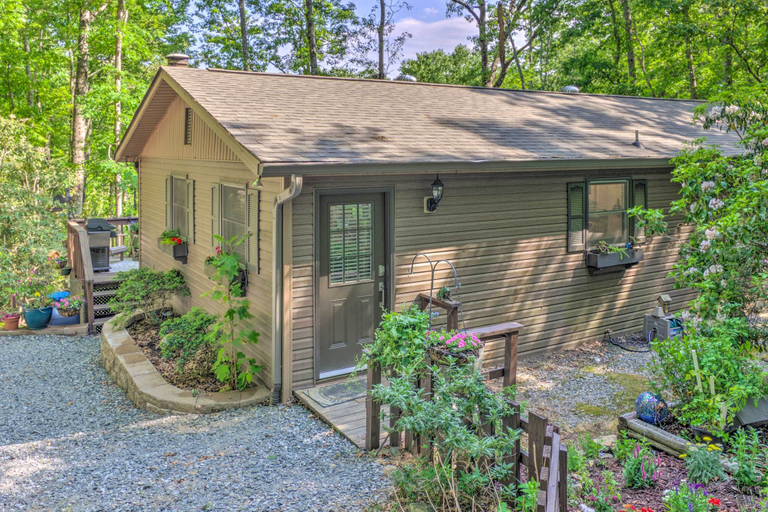 Exterior & Views 2, Beautiful Connestee Falls Home w/ Porch in Brevard, Transylvania