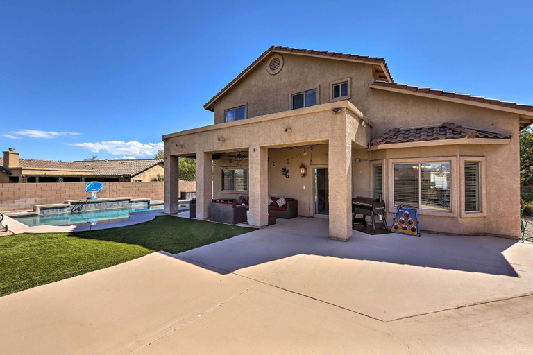 Exterior & Views 2, Modern Tucson Home w/ Patio + Saltwater Pool!, Pima