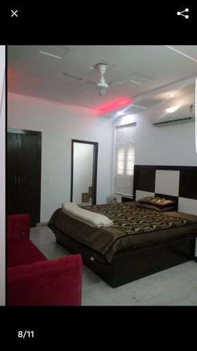 Bedroom 1, 3 Bhk Modern Flat at Sector 17 Faridabad, Faridabad