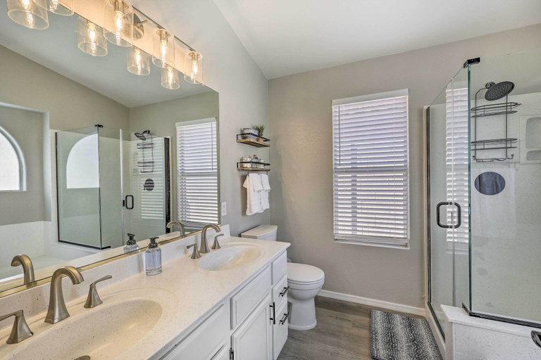 Bathroom 4, Patio + Fenced Yard: Family Retreat in Phoenix!, Maricopa