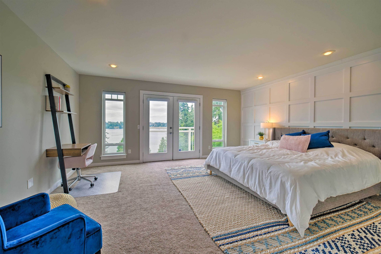 Bedroom 3, Spacious Lake Stevens Home with Fire Pit, Patio, Snohomish