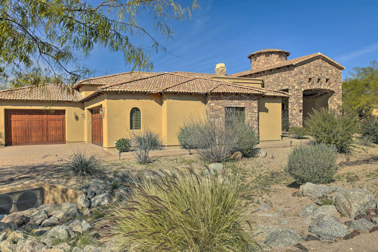 Exterior & Views 2, Near Golfing: Mesa Villa w/ Outdoor Oasis & Pool!, Maricopa