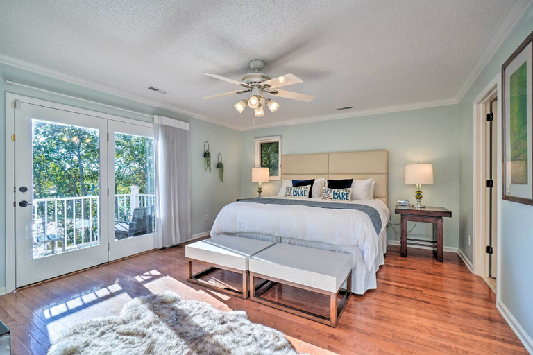 Bedroom 3, Luxe Lake Chickamauga Retreat w/ Boat Dock!, Hamilton