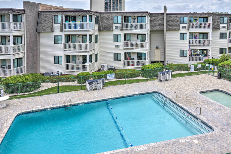 Exterior & Views 2, Ocean-View Balcony! Myrtle Beach 3rd-Floor Retreat, Horry