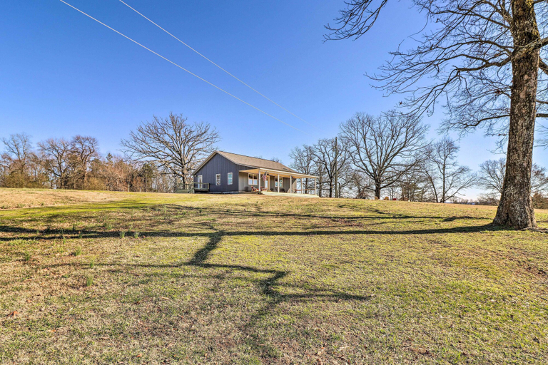 Exterior & Views 2, Greers Ferry Retreat w/ Deck & Stocked Pond!, Cleburne