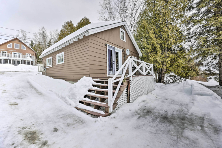 Exterior & Views 2, Cozy Maine Lakefront Cabin Rental, Aroostook