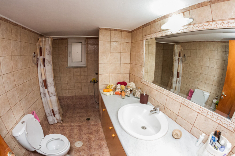 Bathroom, Spacious home with garden in Marathonas, Attica