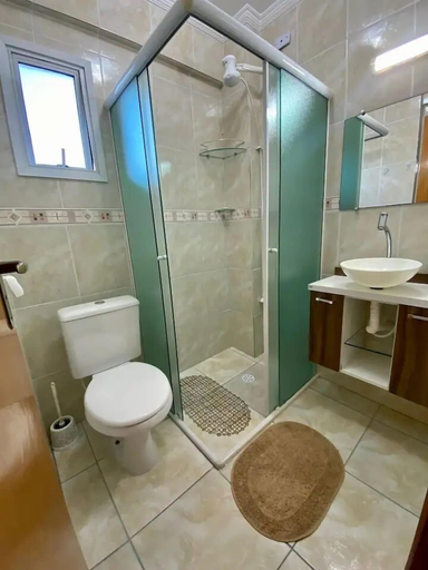Bathroom, Apto Boqueirão próximo ao Mar, São Vicente