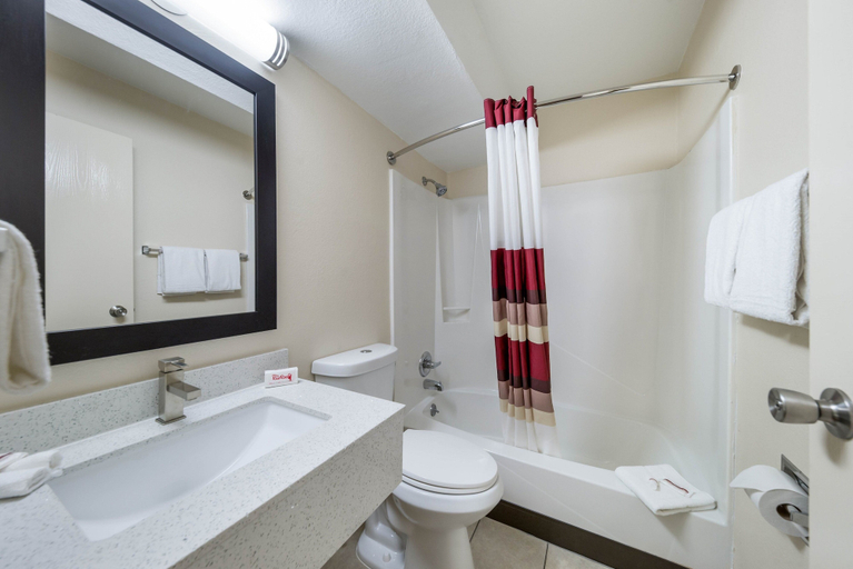 Bathroom 4, Red Roof Inn & Suites Denton, Denton