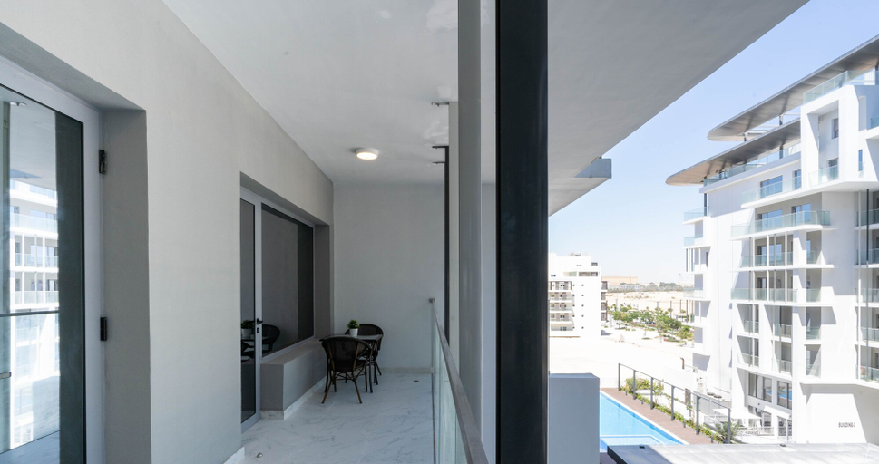 Terrace/patio, Deluxe 1 BR in Oasis - 43, Abu Dhabi City