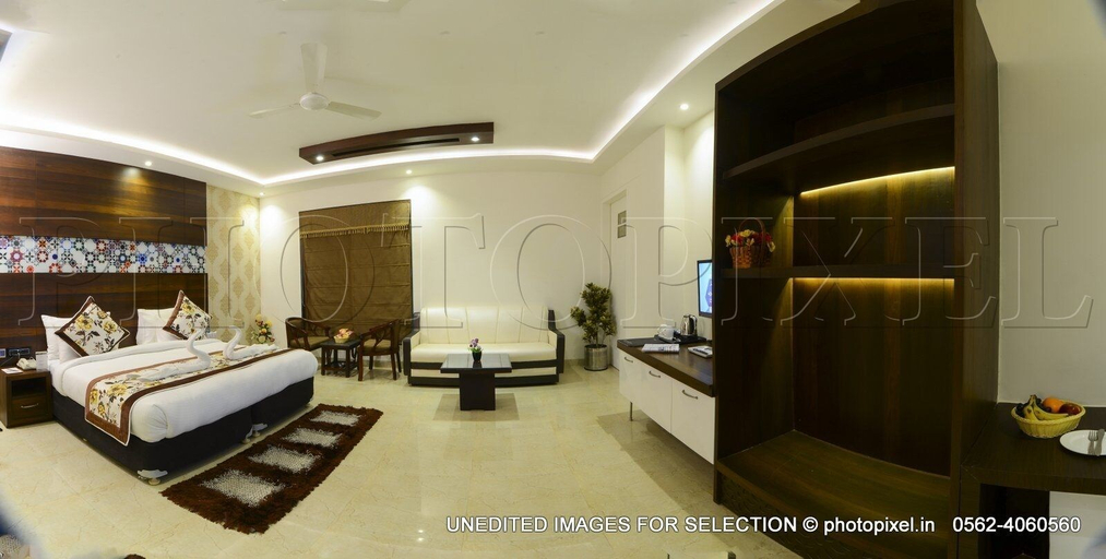 Bedroom 3, Hotel Palm Galaxy, Firozabad