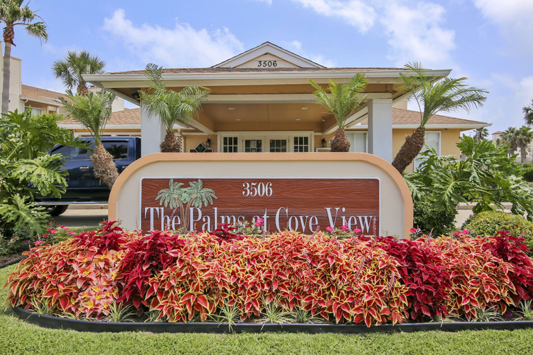 Exterior & Views 2, Palms at Cove View 1602 - Jamey's Beach Condo, Galveston