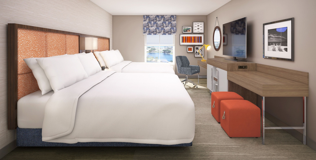 Bedroom 3, Hampton Inn & Suites Glenarden/Washington DC, Prince George's